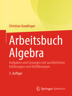 cover image of Arbeitsbuch Algebra